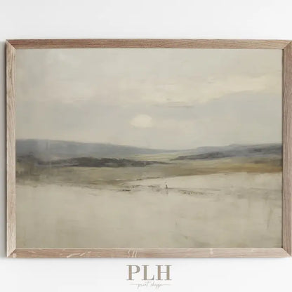 Beach Landscape Art Print w/Frame