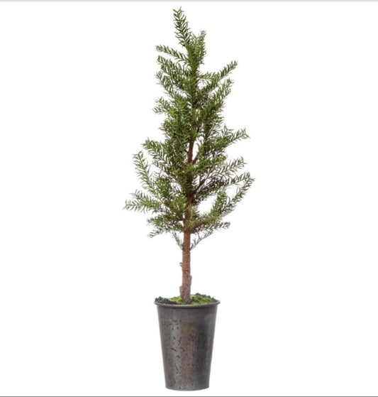 Faux Pine Tree with Pot