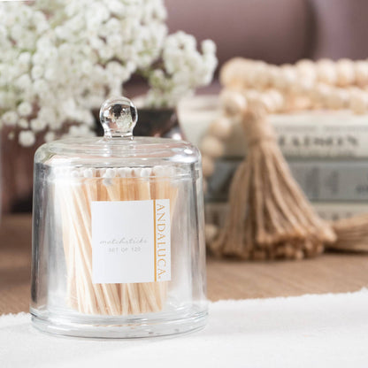 White Matches in Glass Jar