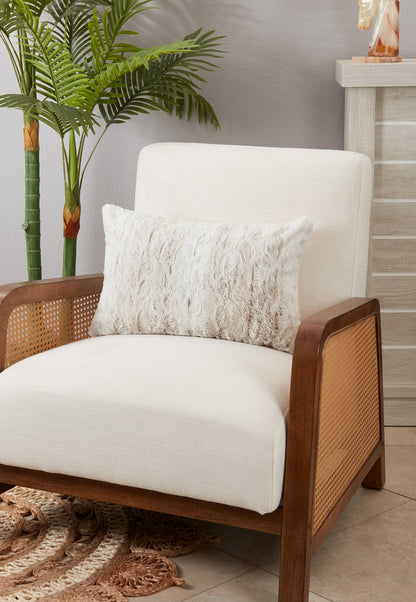 Faux Fur Pillow: Natural