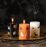 Black Halloween Candle