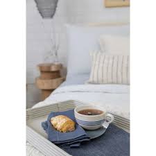 Napkin-Navy w/Pin Stripe set/4