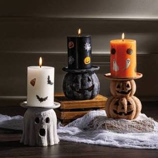 Black Halloween Candle