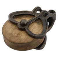 Iron and Wood Pulley