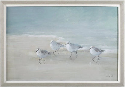 Shorebirds on the Sand Framed Print