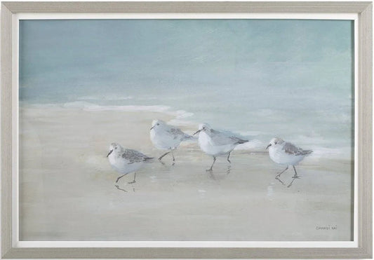 Shorebirds on the Sand Framed Print