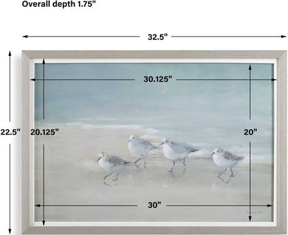 Shorebirds on the Sand Framed Print