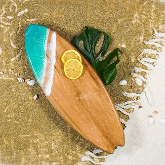 Resin Surfboard Charcuterie Board