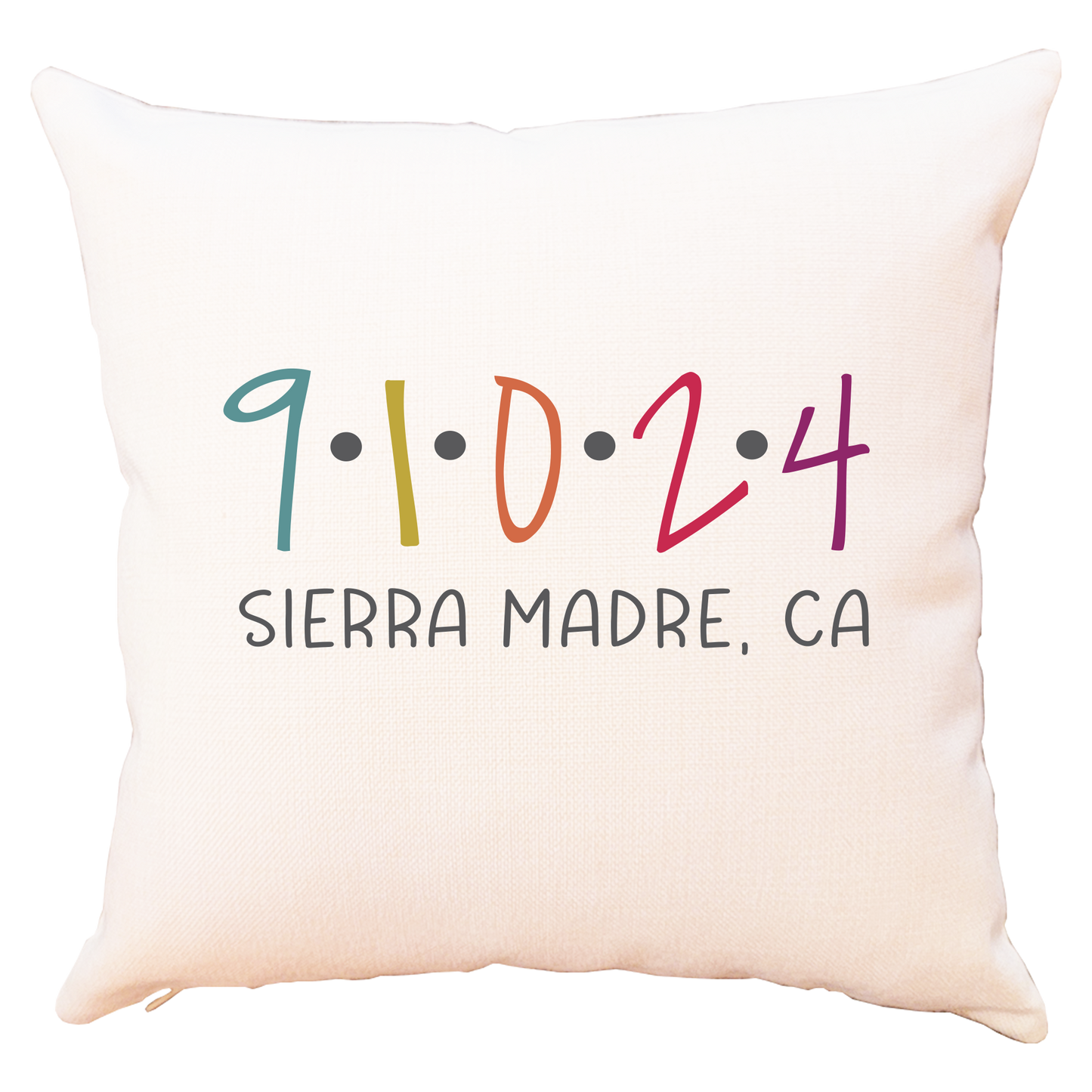 Zip Code Dot Pillow in/outdoor
