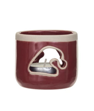 Holiday Tealight Holder with Cut-Out in 3 Styles