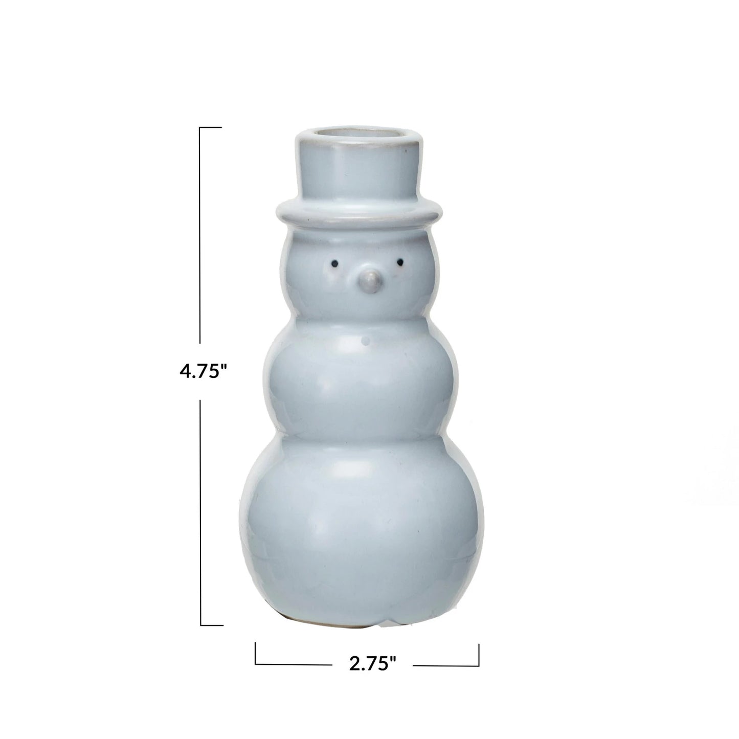 Snowman Shaped Taper Holder