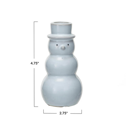 Snowman Shaped Taper Holder