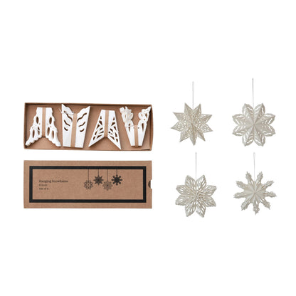 Paper Snowflake Ornaments (set/4)
