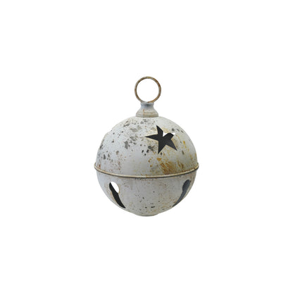 Metal Bell Ornament w/ Star Cut-Outs