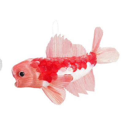 Fish Ornament w/ Glitter, Sequins, Beads, 4 Styles