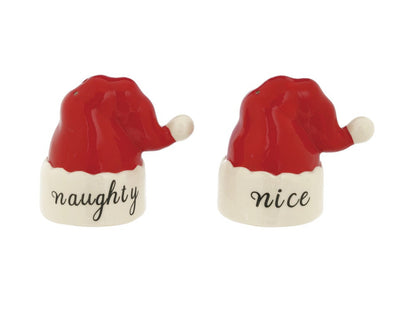 Santa Hat Salt & Pepper Shakers, Set/ 2
