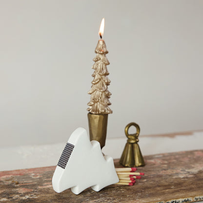 Tree Shaped Match Holder w/ Striker