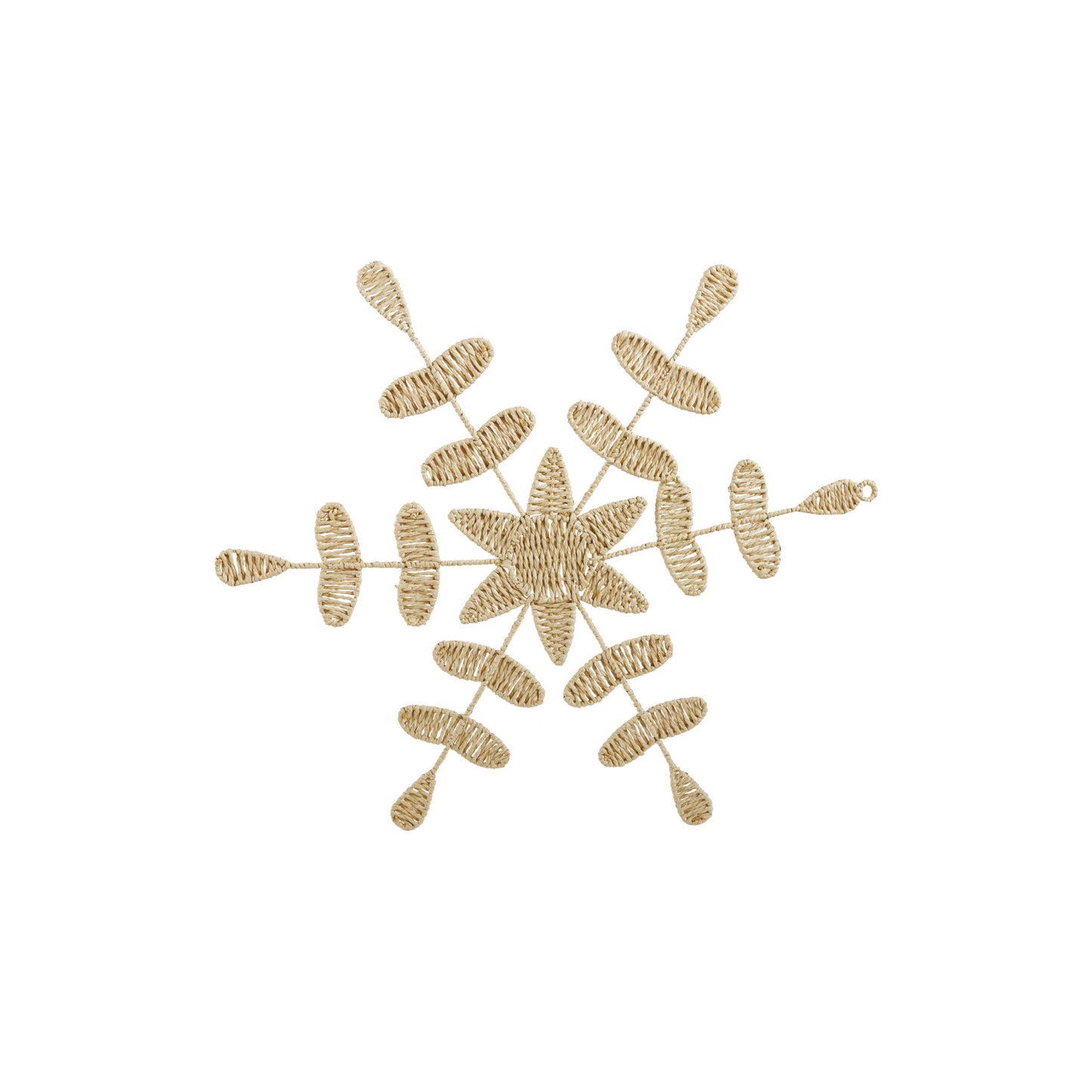 Natural Woven Snowflake Ornament