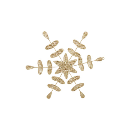 Natural Woven Snowflake Ornament