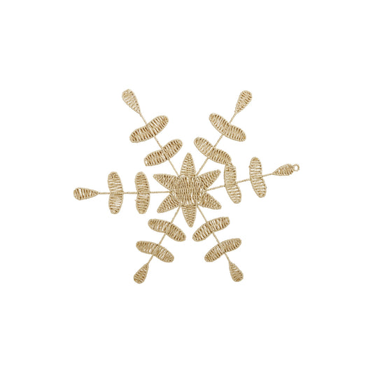 Natural Woven Snowflake Ornament