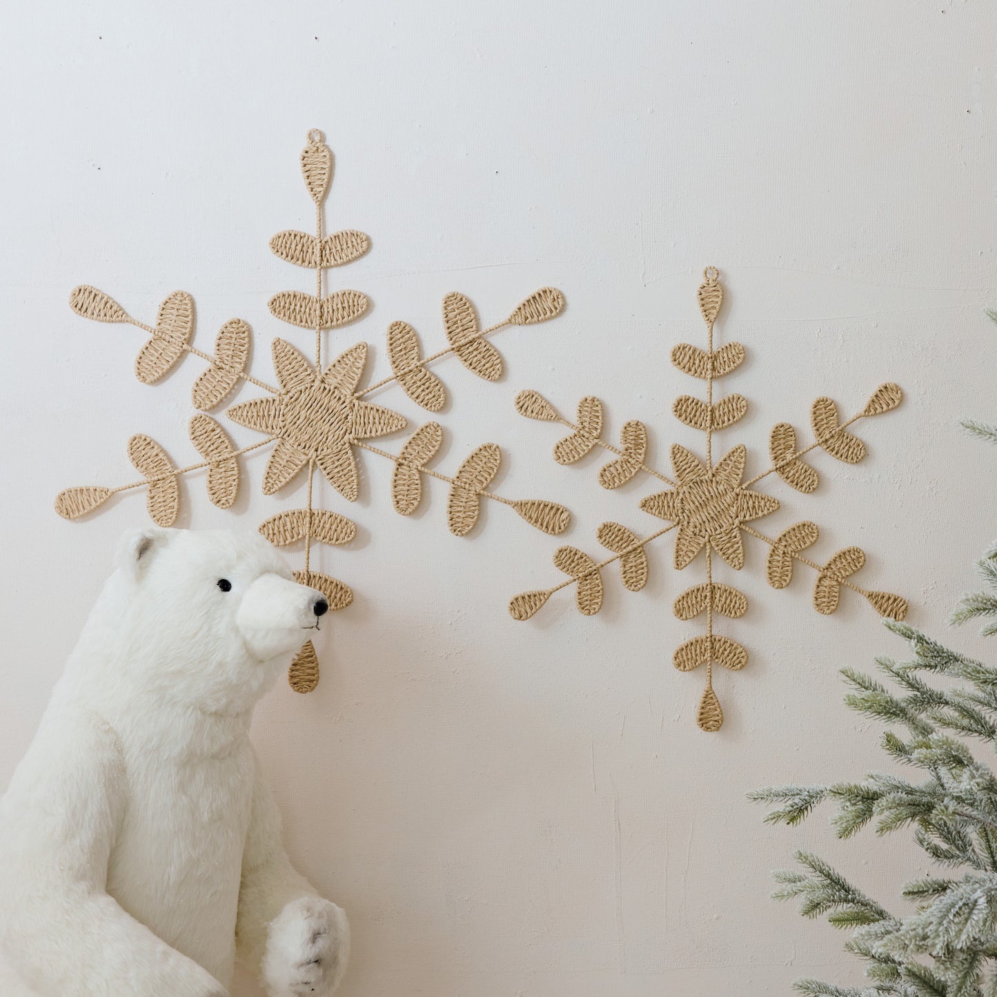 Natural Woven Snowflake Ornament